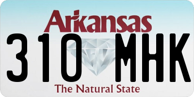 AR license plate 310MHK