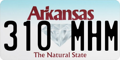 AR license plate 310MHM