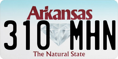 AR license plate 310MHN