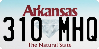 AR license plate 310MHQ