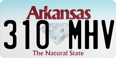 AR license plate 310MHV