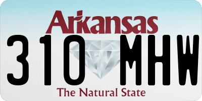 AR license plate 310MHW