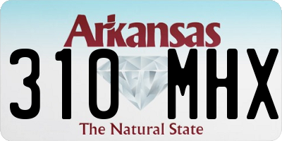 AR license plate 310MHX