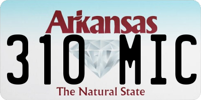 AR license plate 310MIC