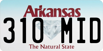 AR license plate 310MID