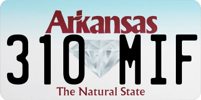 AR license plate 310MIF