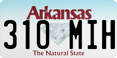 AR license plate 310MIH