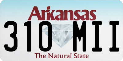 AR license plate 310MII