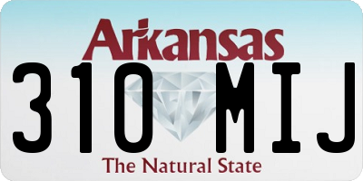 AR license plate 310MIJ