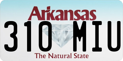 AR license plate 310MIU