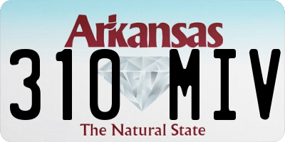 AR license plate 310MIV