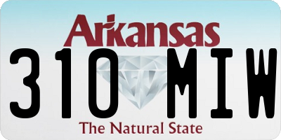 AR license plate 310MIW