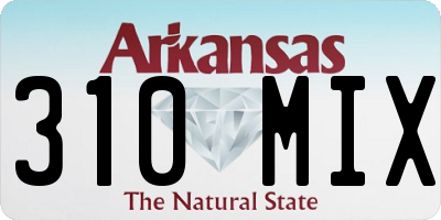 AR license plate 310MIX