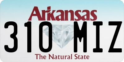 AR license plate 310MIZ