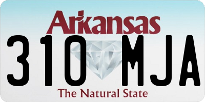 AR license plate 310MJA