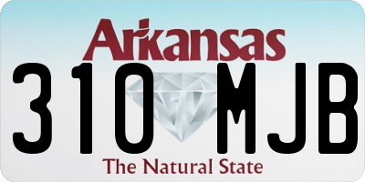 AR license plate 310MJB