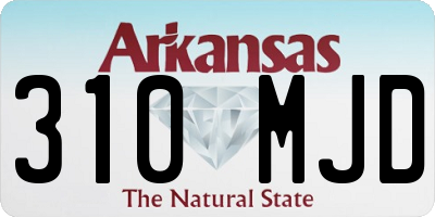AR license plate 310MJD