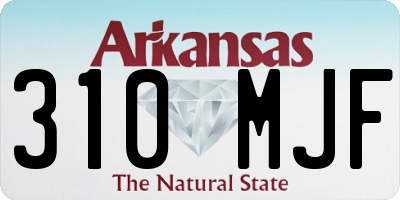 AR license plate 310MJF