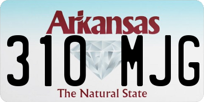 AR license plate 310MJG