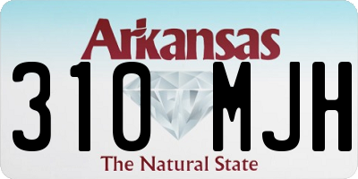 AR license plate 310MJH