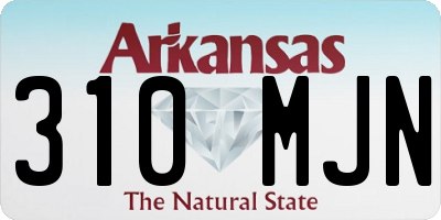 AR license plate 310MJN