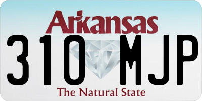 AR license plate 310MJP