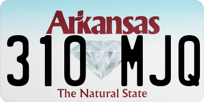 AR license plate 310MJQ