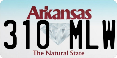 AR license plate 310MLW