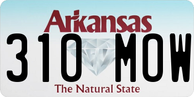 AR license plate 310MOW