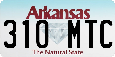 AR license plate 310MTC