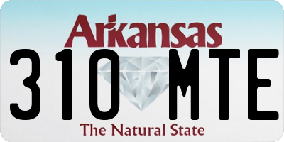 AR license plate 310MTE
