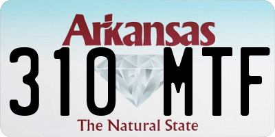 AR license plate 310MTF