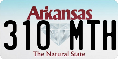 AR license plate 310MTH