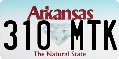 AR license plate 310MTK