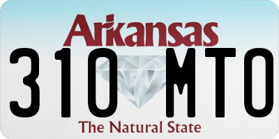 AR license plate 310MTO