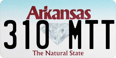 AR license plate 310MTT