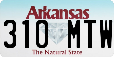 AR license plate 310MTW