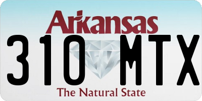 AR license plate 310MTX