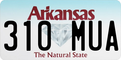 AR license plate 310MUA
