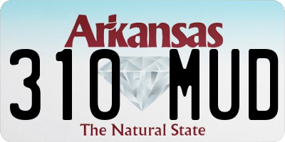 AR license plate 310MUD