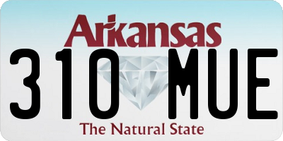 AR license plate 310MUE