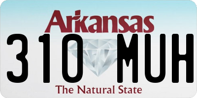 AR license plate 310MUH
