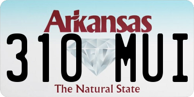 AR license plate 310MUI