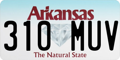 AR license plate 310MUV