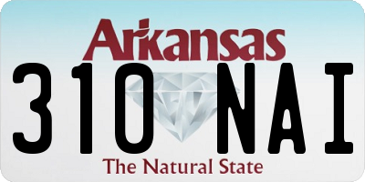 AR license plate 310NAI