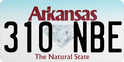 AR license plate 310NBE