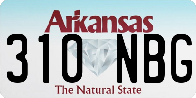 AR license plate 310NBG