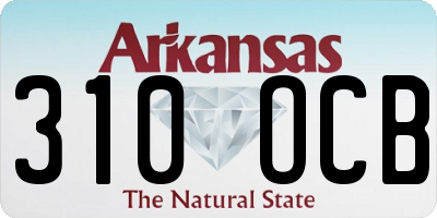 AR license plate 310OCB