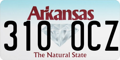 AR license plate 310OCZ