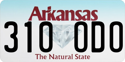 AR license plate 310ODO